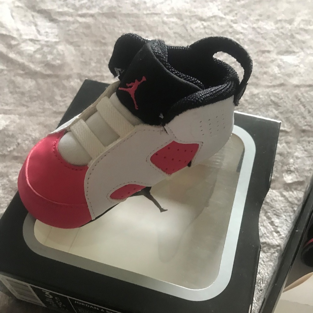 Baby Girls Jordan Retro 3C Pink White Black